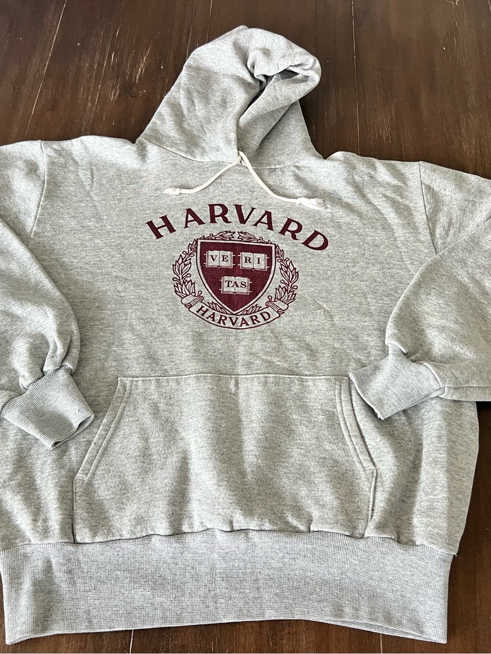 Vintage 1980’s Champion Gray Pullover Hoodie with Subtle Logo size XL Fred Segal